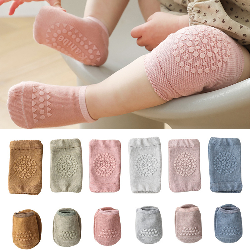 Baby Knee Pad Crawling - Safety Baby Knee Pads Socks Set
