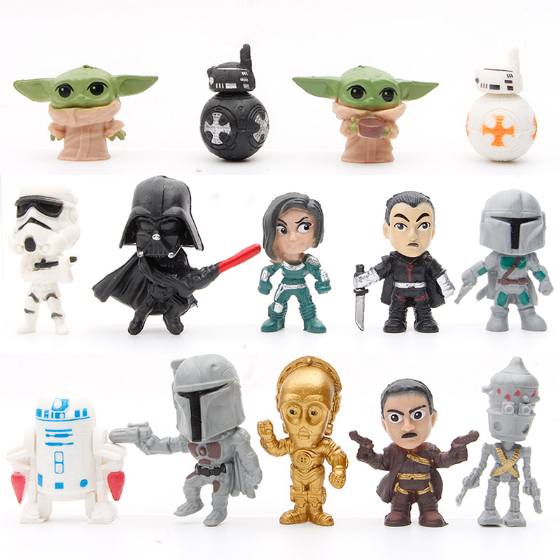 Baby Yoda Products - 14-16pcs/set Darth Vader The Manda lorian