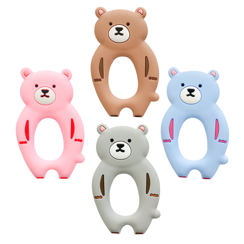 1pcs Silicone Bear Teether rod - Baby Products Photos review and price