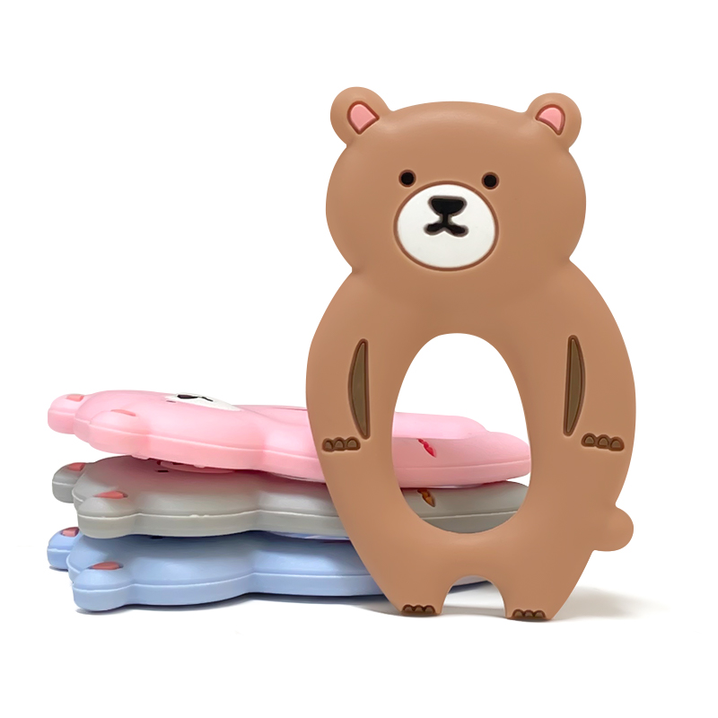 1pcs Silicone Bear Teether rod - Baby Products Photos review and price