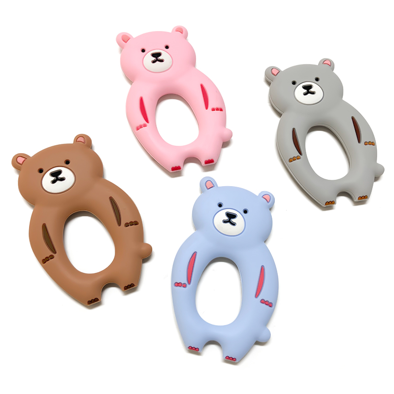 1pcs Silicone Bear Teether rod - Baby Products Photos review and price