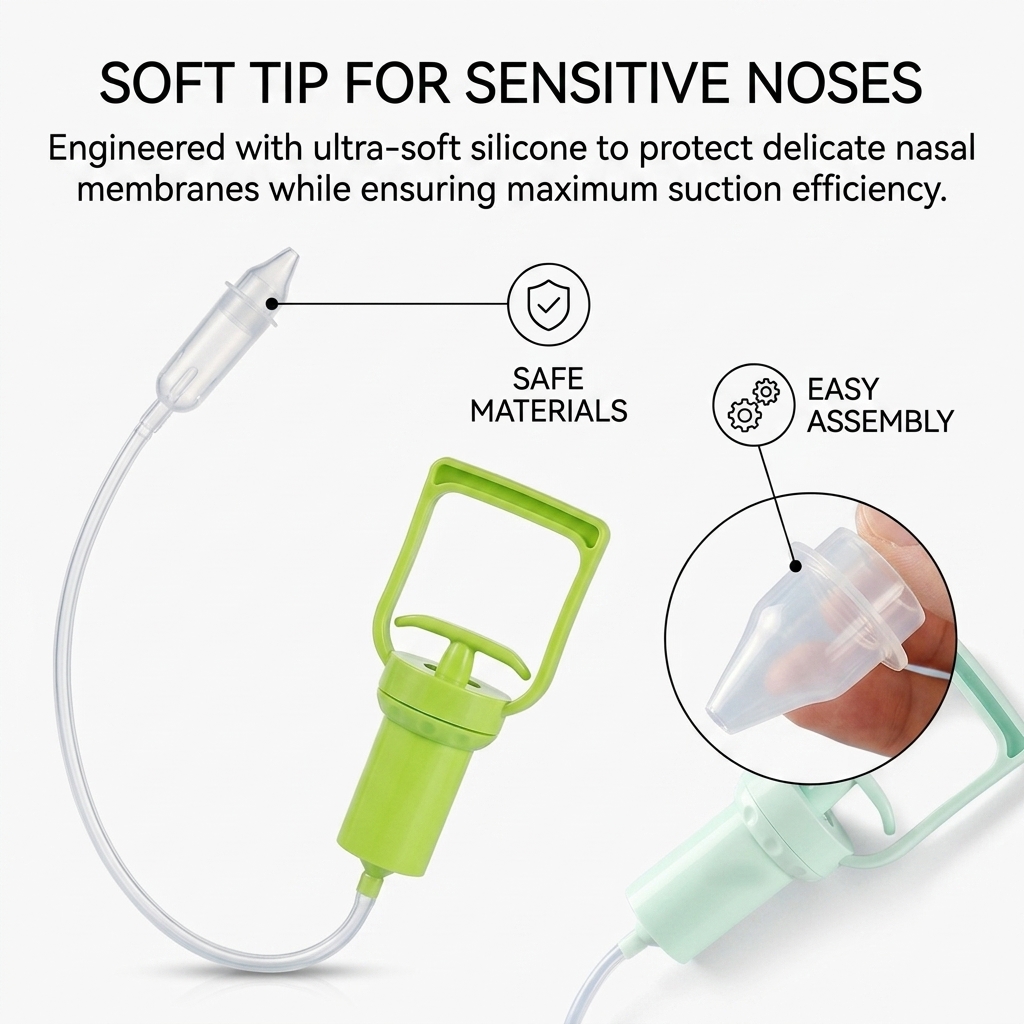Powerful Hand Pump Baby Nasal  - Baby Nose Cleaner review and price