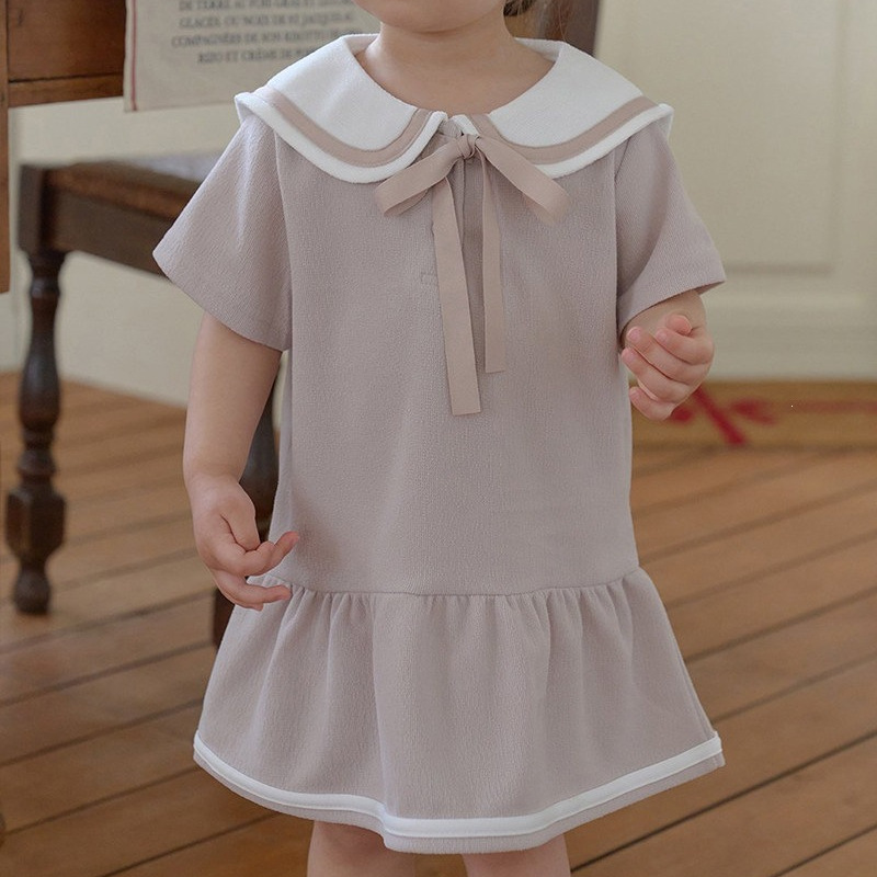 Girl's Baby Collar Dress 2026  - Baby Products Korean review and price