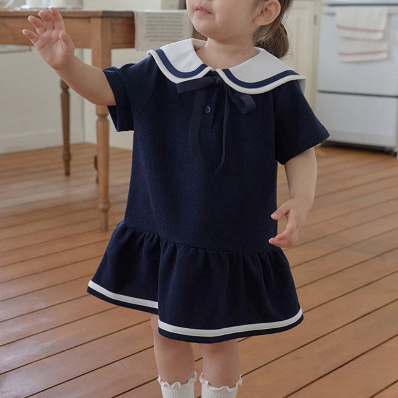 Girl's Baby Collar Dress 2026  - Baby Products Korean review and price